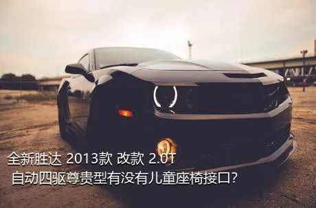 全新胜达 2013款 改款 2.0T 自动四驱尊贵型有没有儿童座椅接口？