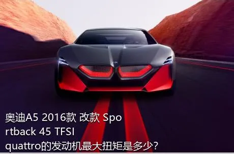 奥迪A5 2016款 改款 Sportback 45 TFSI quattro的发动机最大扭矩是多少？