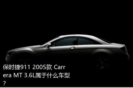 保时捷911 2005款 Carrera MT 3.6L属于什么车型？