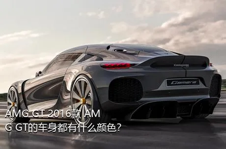 AMG GT 2016款 AMG GT的车身都有什么颜色？