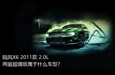 陆风X6 2011款 2.0L 两驱超值版属于什么车型？