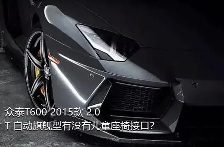 众泰T600 2015款 2.0T 自动旗舰型有没有儿童座椅接口？