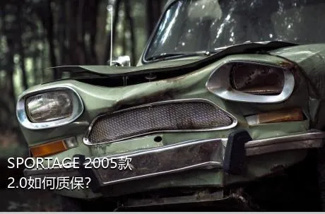 SPORTAGE 2005款 2.0如何质保？