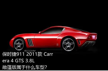 保时捷911 2011款 Carrera 4 GTS 3.8L 敞篷版属于什么车型？