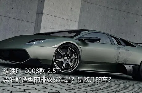 旗胜F1 2008款 2.5T 柴油舒适型的排放标准是？是欧几的车？