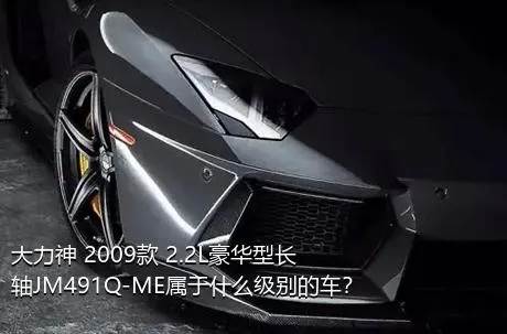 大力神 2009款 2.2L豪华型长轴JM491Q-ME属于什么级别的车？