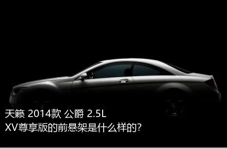 天籁 2014款 公爵 2.5L XV尊享版的前悬架是什么样的？