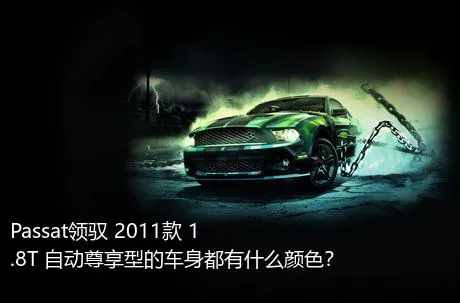 Passat领驭 2011款 1.8T 自动尊享型的车身都有什么颜色？