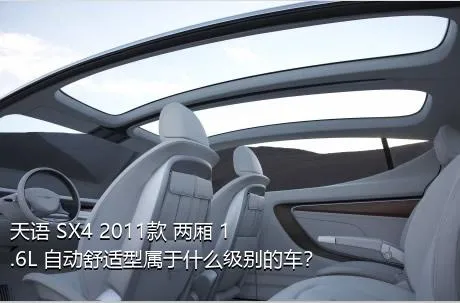 天语 SX4 2011款 两厢 1.6L 自动舒适型属于什么级别的车？