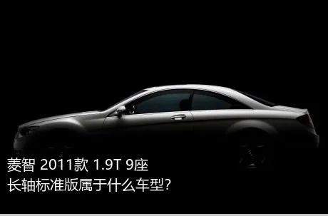 菱智 2011款 1.9T 9座长轴标准版属于什么车型？