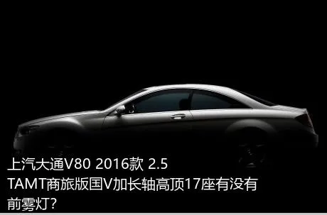 上汽大通V80 2016款 2.5TAMT商旅版国V加长轴高顶17座有没有前雾灯？