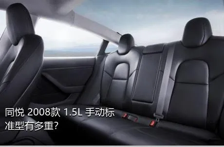 同悦 2008款 1.5L 手动标准型有多重？