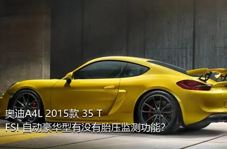 奥迪A4L 2015款 35 TFSI 自动豪华型有没有胎压监测功能？