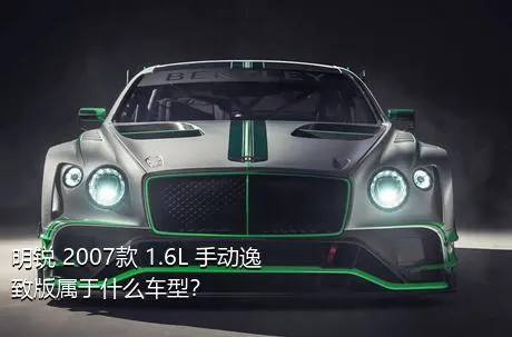 明锐 2007款 1.6L 手动逸致版属于什么车型？