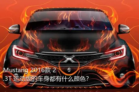 Mustang 2016款 2.3T 运动版的车身都有什么颜色？