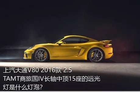 上汽大通V80 2016款 2.5TAMT商旅国IV长轴中顶15座的远光灯是什么灯泡？