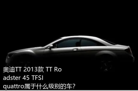 奥迪TT 2013款 TT Roadster 45 TFSI quattro属于什么级别的车？