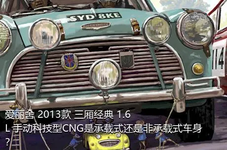 爱丽舍 2013款 三厢经典 1.6L 手动科技型CNG是承载式还是非承载式车身？