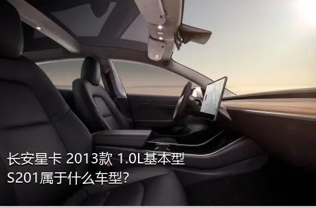 长安星卡 2013款 1.0L基本型S201属于什么车型？