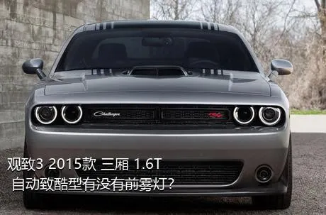 观致3 2015款 三厢 1.6T 自动致酷型有没有前雾灯？