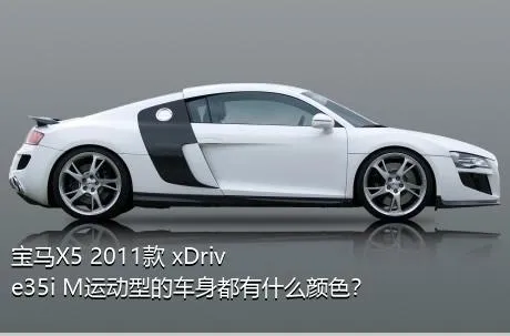 宝马X5 2011款 xDrive35i M运动型的车身都有什么颜色？