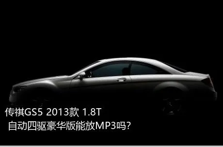 传祺GS5 2013款 1.8T 自动四驱豪华版能放MP3吗？