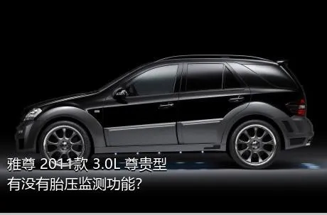 雅尊 2011款 3.0L 尊贵型有没有胎压监测功能？