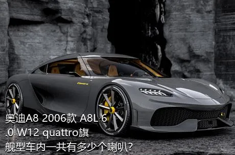 奥迪A8 2006款 A8L 6.0 W12 quattro旗舰型车内一共有多少个喇叭？