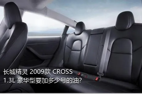 长城精灵 2009款 CROSS 1.3L 豪华型要加多少号的油？