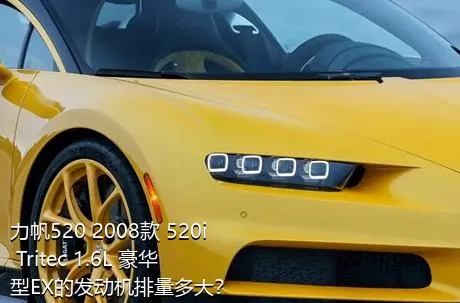 力帆520 2008款 520i Tritec 1.6L 豪华型EX的发动机排量多大？