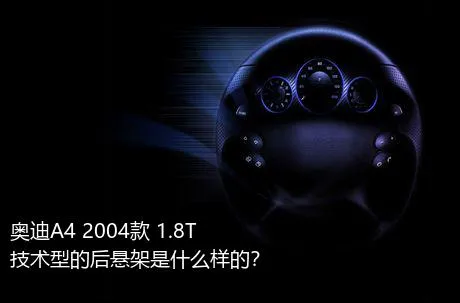 奥迪A4 2004款 1.8T 技术型的后悬架是什么样的？