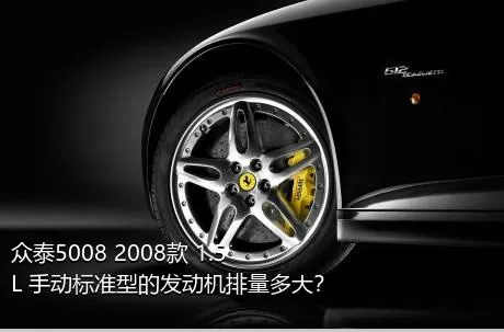 众泰5008 2008款 1.5L 手动标准型的发动机排量多大？