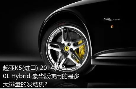 起亚K5(进口) 2014款 2.0L Hybrid 豪华版使用的是多大排量的发动机？