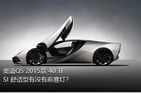 奥迪Q5 2015款 40 TFSI 舒适型有没有前雾灯？