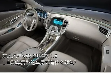 东风风神A60 2014款 1.6L 自动尊贵型的车身都有什么颜色？