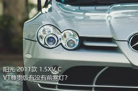 阳光 2011款 1.5XV CVT尊贵版有没有前雾灯？