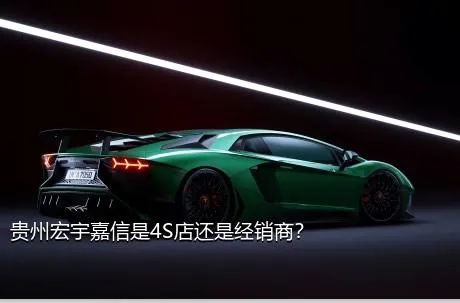 贵州宏宇嘉信是4S店还是经销商？