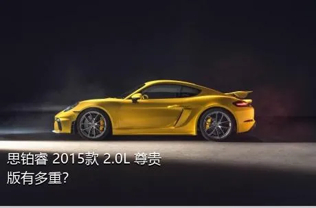 思铂睿 2015款 2.0L 尊贵版有多重？