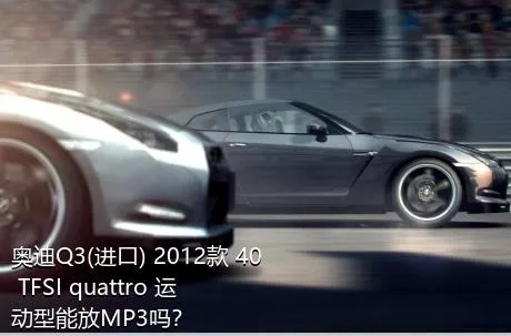 奥迪Q3(进口) 2012款 40 TFSI quattro 运动型能放MP3吗？