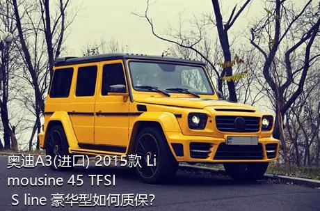 奥迪A3(进口) 2015款 Limousine 45 TFSI S line 豪华型如何质保？