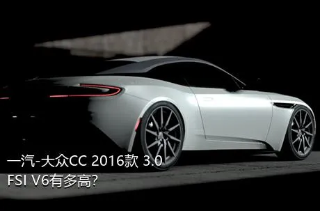 一汽-大众CC 2016款 3.0FSI V6有多高？