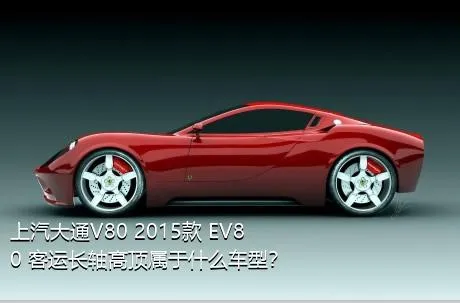 上汽大通V80 2015款 EV80 客运长轴高顶属于什么车型？