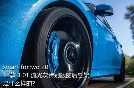 smart fortwo 2012款 1.0T 流光灰特别版的后悬架是什么样的？