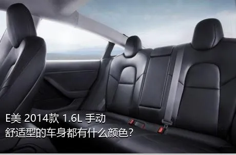 E美 2014款 1.6L 手动舒适型的车身都有什么颜色？