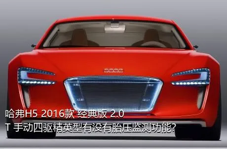 哈弗H5 2016款 经典版 2.0T 手动四驱精英型有没有胎压监测功能？