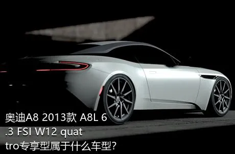 奥迪A8 2013款 A8L 6.3 FSI W12 quattro专享型属于什么车型？