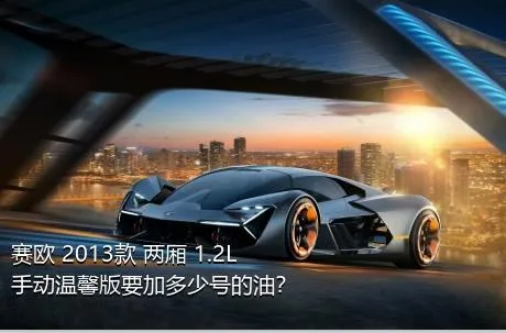 赛欧 2013款 两厢 1.2L 手动温馨版要加多少号的油？