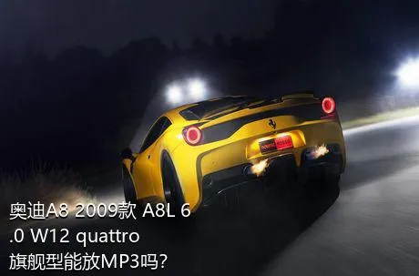 奥迪A8 2009款 A8L 6.0 W12 quattro 旗舰型能放MP3吗？