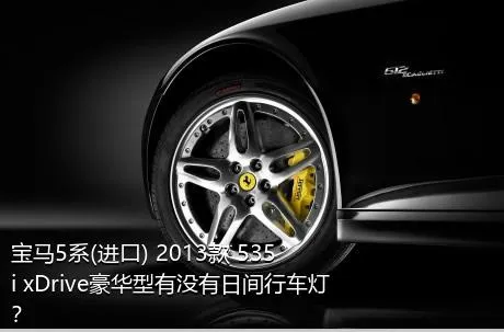 宝马5系(进口) 2013款 535i xDrive豪华型有没有日间行车灯？