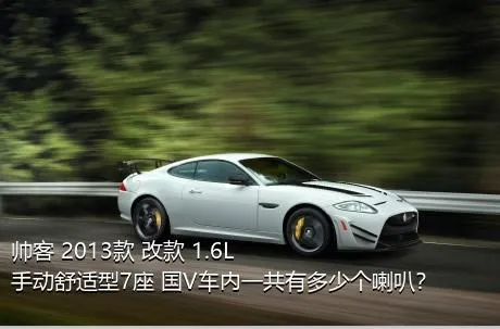 帅客 2013款 改款 1.6L 手动舒适型7座 国V车内一共有多少个喇叭？